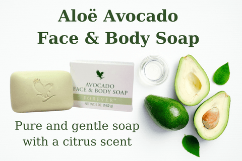 forever living aloe avocado face en body soap