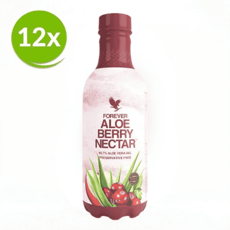 aloe vera drink forever 12-Pack Forever Aloe Berry Nectar – Aloëdrank Voordeelbundel – 4everaloevera