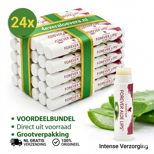 Commande Forever Aloe Lips Pack de 24 en ligne. Toujours votre baume à lèvres préféré en stock pour toute la famille. ✅ Livraison gratuite ✅ 100% d'origine.