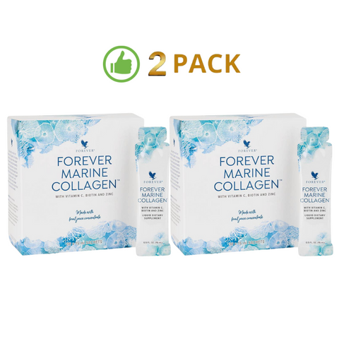 Forever Marine Collagen x 2 Pack – Verbeter je huid, haar en nagels met viscollageen en plantenextracten