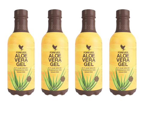 4-Pack Forever Aloe Vera Gel™ – 99,7% Puur, Suikervrij