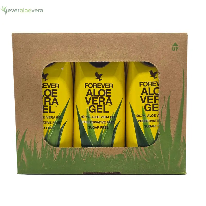 Forever Aloe Vera Gel Mini 3-Pack – 99,7 % pure Aloe für unterwegs – 4everaloevera
