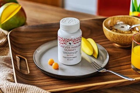 Geniet van een Sterk Immuunsysteem met Heerlijke Tropische Forever Immune Gummies!