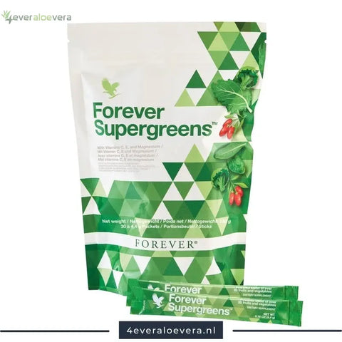 Voel je Vitaal met Forever Supergreens™: Een Krachtige Mix van Groenten, Fruit en Aloë Vera!
