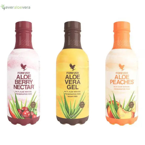Tri-Pack aloe combo met peaches smaak