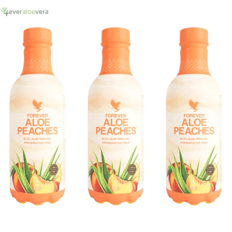 TRIPACK Forever Aloe Peaches - 3 x 1 Liter 4everaloevera