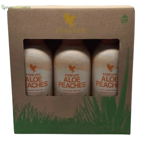 TRIPACK Forever Aloe Peaches - 3 x 1 Liter 4everaloevera
