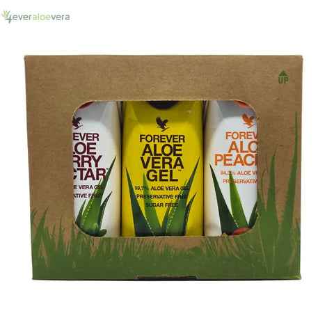 Tri-Pack Aloe Mini Combi Pakket - 330 ml - 3 Stuks 4everaloevera