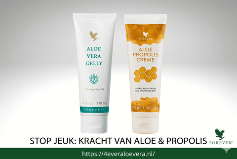 Jeuk rond de taille? Verzacht & verzorg met Aloe Vera Gelly en Propolis Crème - 4everaloevera