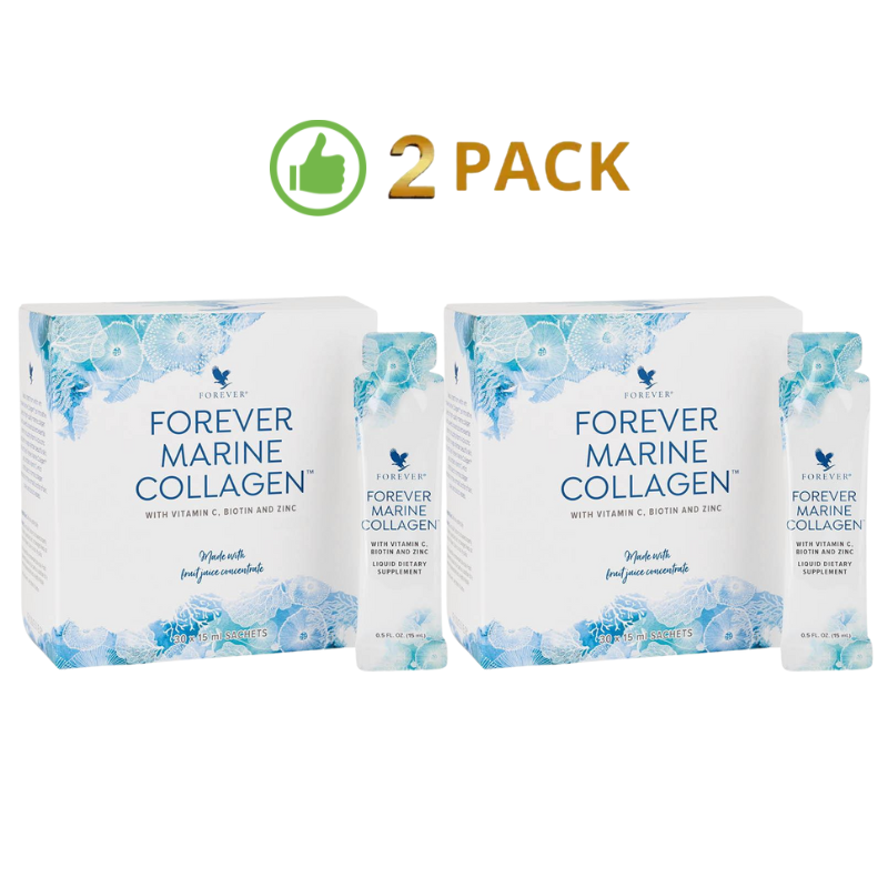 Forever Marine Collagen x 2 Pack – Verbeter je huid, haar en nagels met viscollageen en plantenextracten