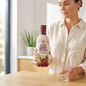 Forever Living Aloe Berry Nectar bere per uno stile di vita attivo