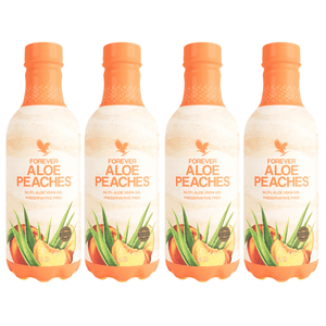 4-PACK Forever Aloe Peaches - Buy 4 x 1 Liter at 4everaloevera.nl