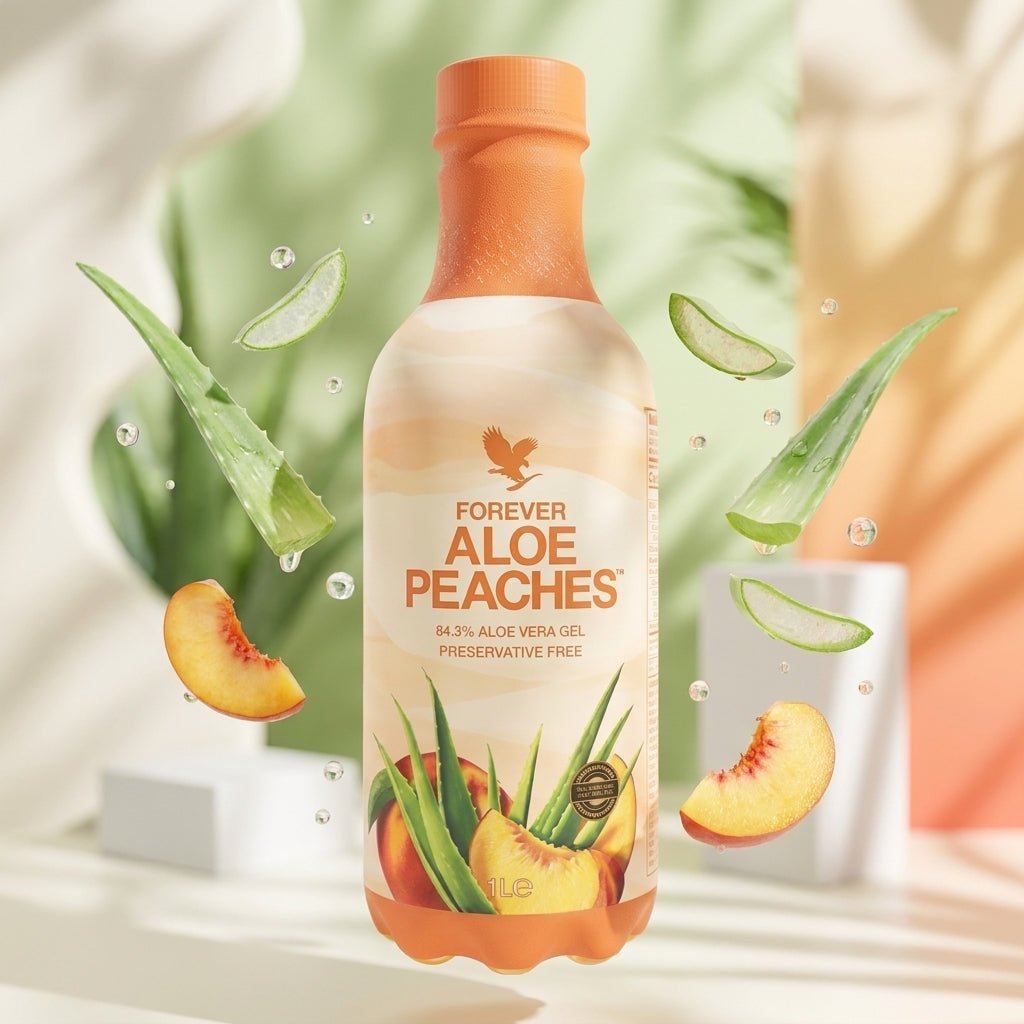 Forever Aloe Peaches aloe drink with vitamin C
