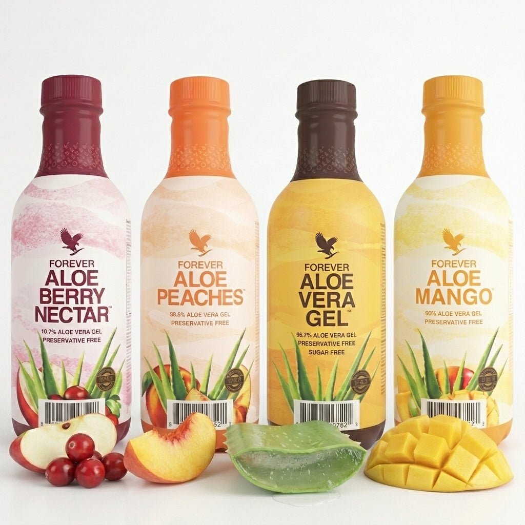 Confezione da 4 Forever Aloe Vera Combo per il supporto e la variazione quotidiana