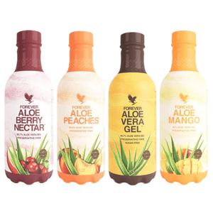 Forever-Aloe-Vera-Drink Bundle-Value Pack-4-x-1-Litro