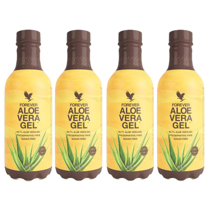 4-Pack Forever Aloe Vera Gel™ – 99,7% Puur, Suikervrij