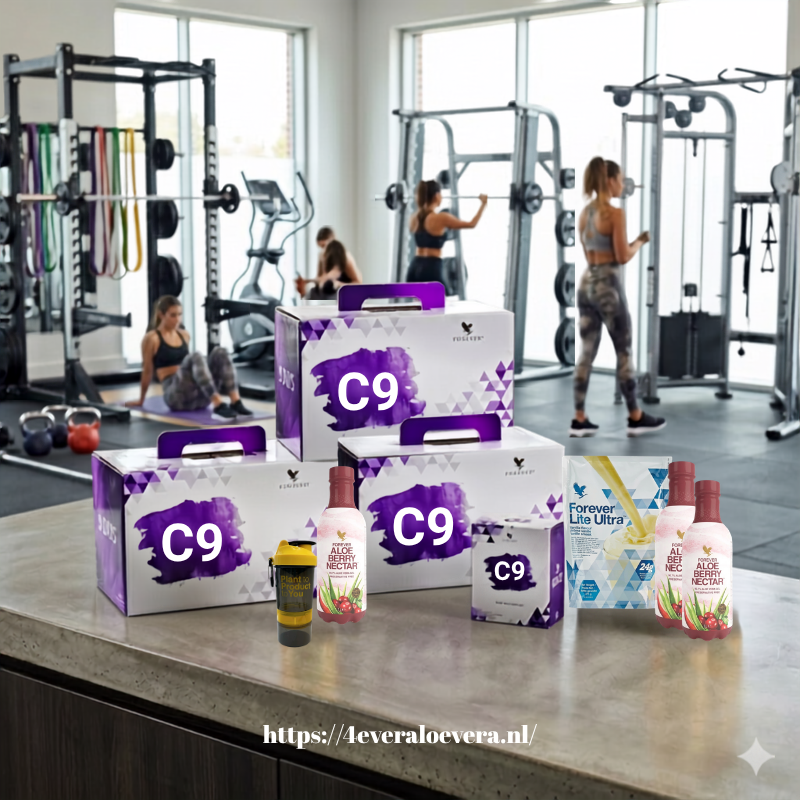 Forever C9 Berry Vanilla incl. shaker. Supplement voor bewuste voeding en balans