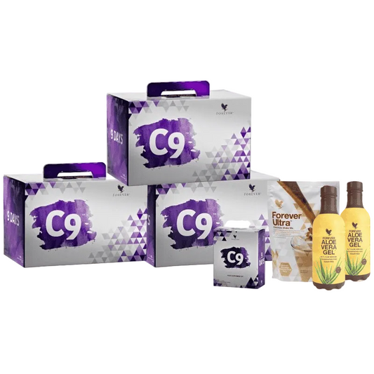 Forever C9 Aloe Vera Gel et Chocolat pack économique 3 pièces
