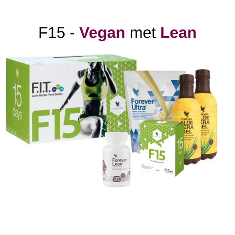 Forever F15 Vanilla met Lean - vegan - voedingsshake voor actieve levensstijl en balans