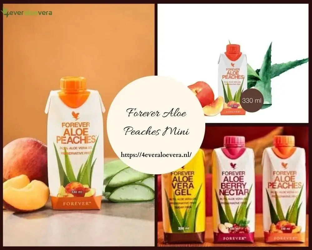 Emportez l'été avec vous : Forever Aloe Peaches Mini, riche en Aloe Vera et en vitamine C !