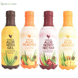 Forever Aloe Vera Drankbundel - Voordeelverpakking - 4 x 1 Liter 4everaloevera