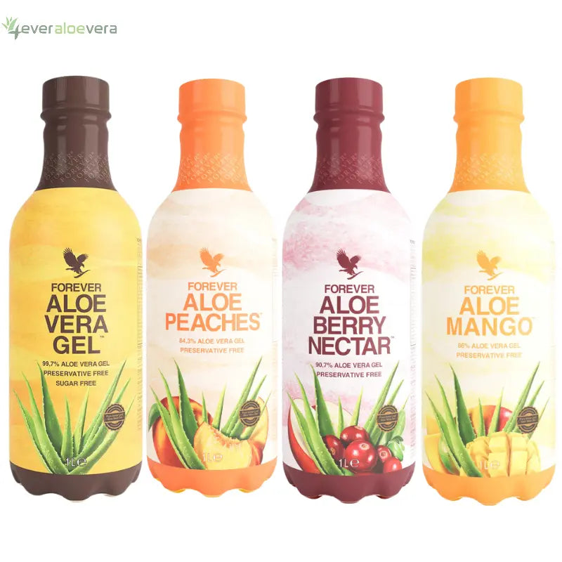 Forever Aloe Vera Drankbundel - Voordeelverpakking - 4 x 1 Liter 4everaloevera