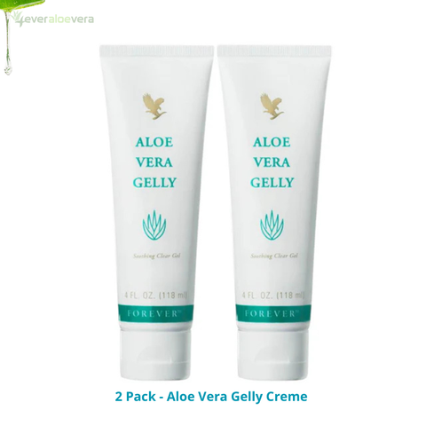 Verzorg, Hydrateer en Verzacht Je Huid met Aloe Vera Gelly Crème 2-pack