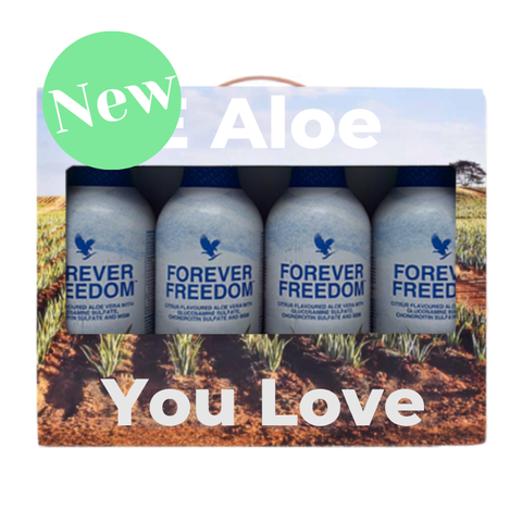 4-Pack Forever Freedom bestellen met 15% korting op 4everaloevera.nl 