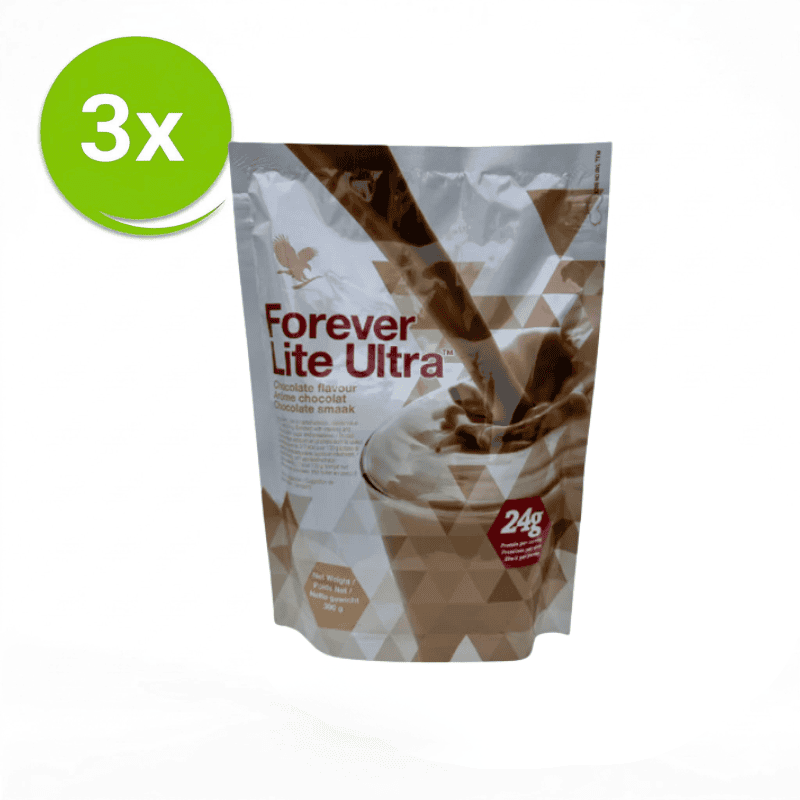 Forever Lite Ultra Schokoladen-3-Pack Protein-Mahlzeiten-Shake-Paket