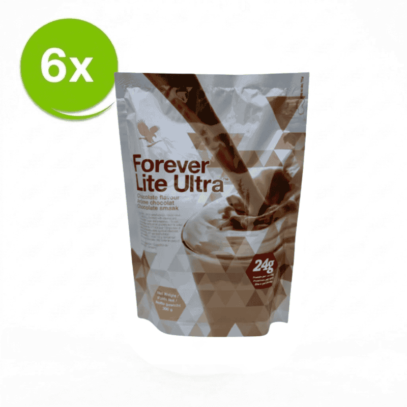 Forever Lite Ultra Chocolate Shake 6 Pack value bundle protein-rich meal shake