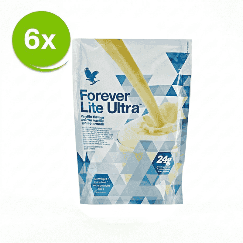 Forever Lite Ultra Vanille-Shake, 6er-Pack, Vorteilspaket mit proteinreichem Mahlzeitenshake