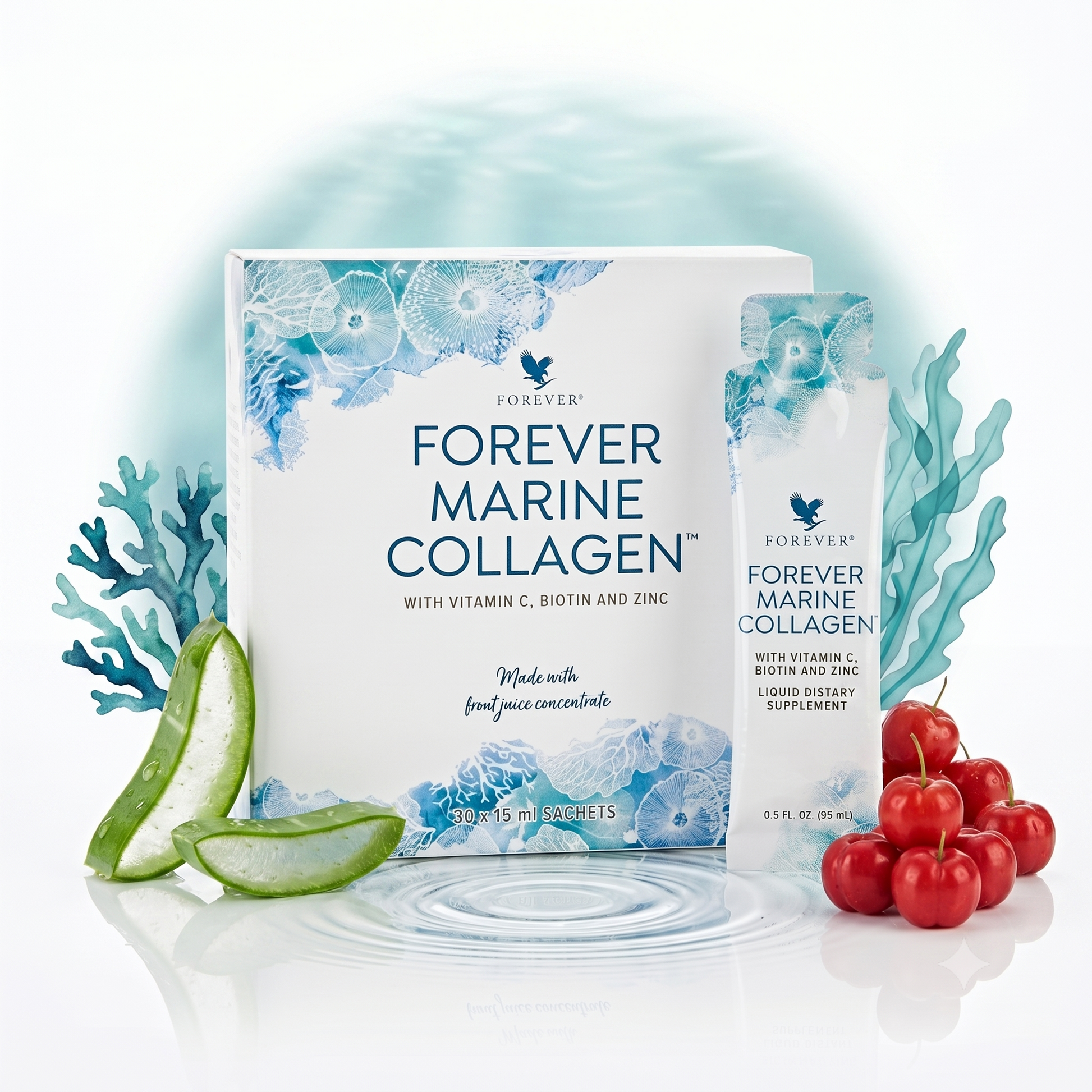 Forever Marine Collagen voor huid, haar en nagels ondersteuning