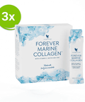 Forever Marine Collagen Pacchetto conveniente da 3 confezioni con collagene di pesce, vitamina C e zinco