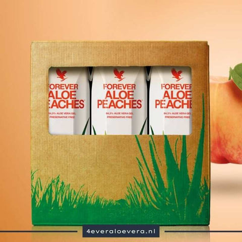 "Ontdek de Zomerse Twist van Aloë Vera met de Tri-Pack Aloe Peaches van Forever!