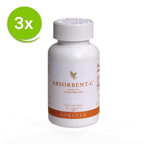 Forever Absorbent C 3 pack voordeelbundel met vitamine C en geleidelijke afgifte