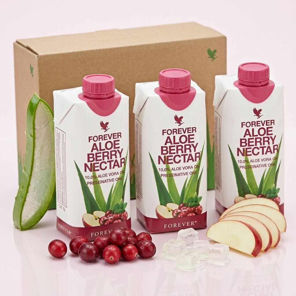 Aloe Berry Nectar Mini Drink 3-Pack 330 ml - 4everaloevera
