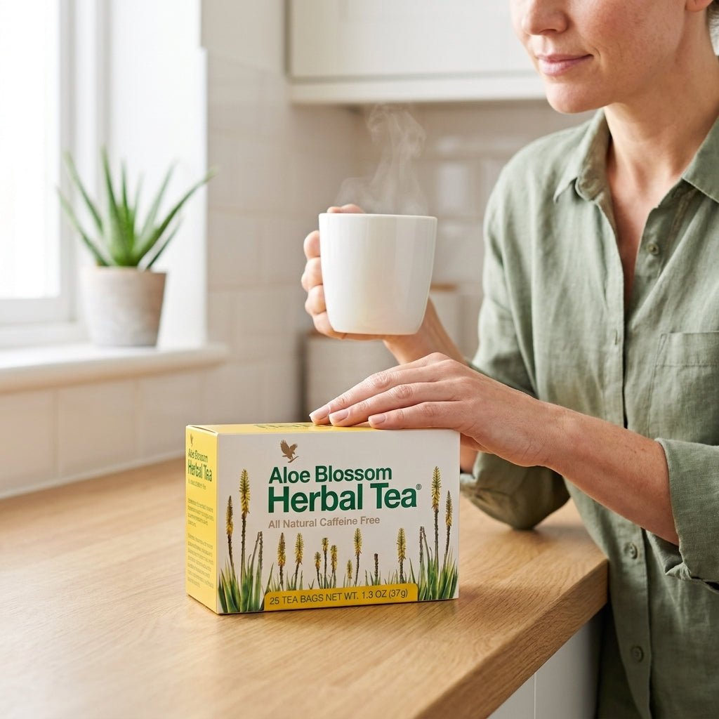 Forever Living Aloe Blossom Herbal Tea premium herbal tea with a rich taste experience