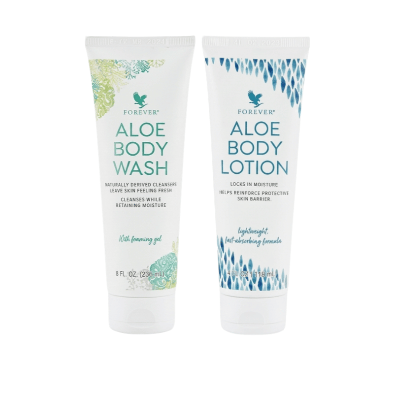 Forever Aloe Body Wash & Lotion Combi Pack met aloë vera douchegel en bodylotion