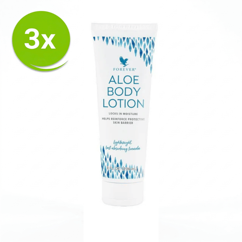 Forever Aloe Body Lotion 3-Pack Vorteilspaket mit Aloe Vera