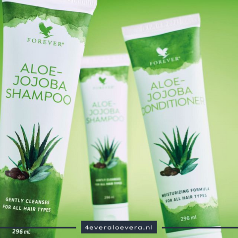 Voed, Versterk en Bescherm Je Haar met het Aloe Jojoba Combi Pack van Forever Living!