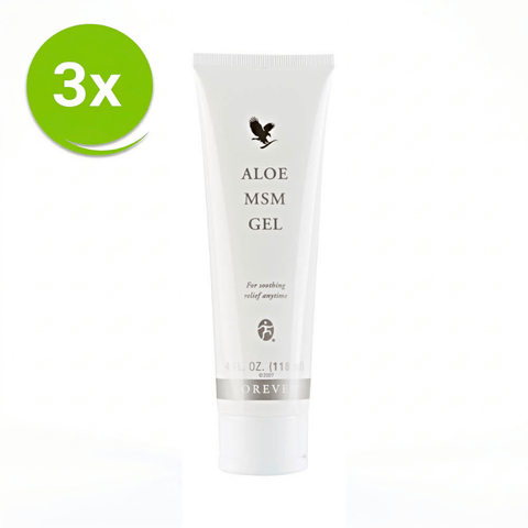 Forever Aloe MSM Gel 3 pack voordeelbundel met aloë vera en MSM