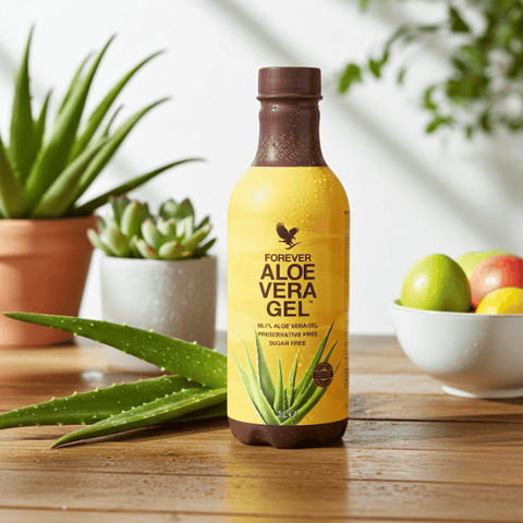 Aloë vera drink ter ondersteuning van een gezonde huid, vitaliteit en algemeen welzijn