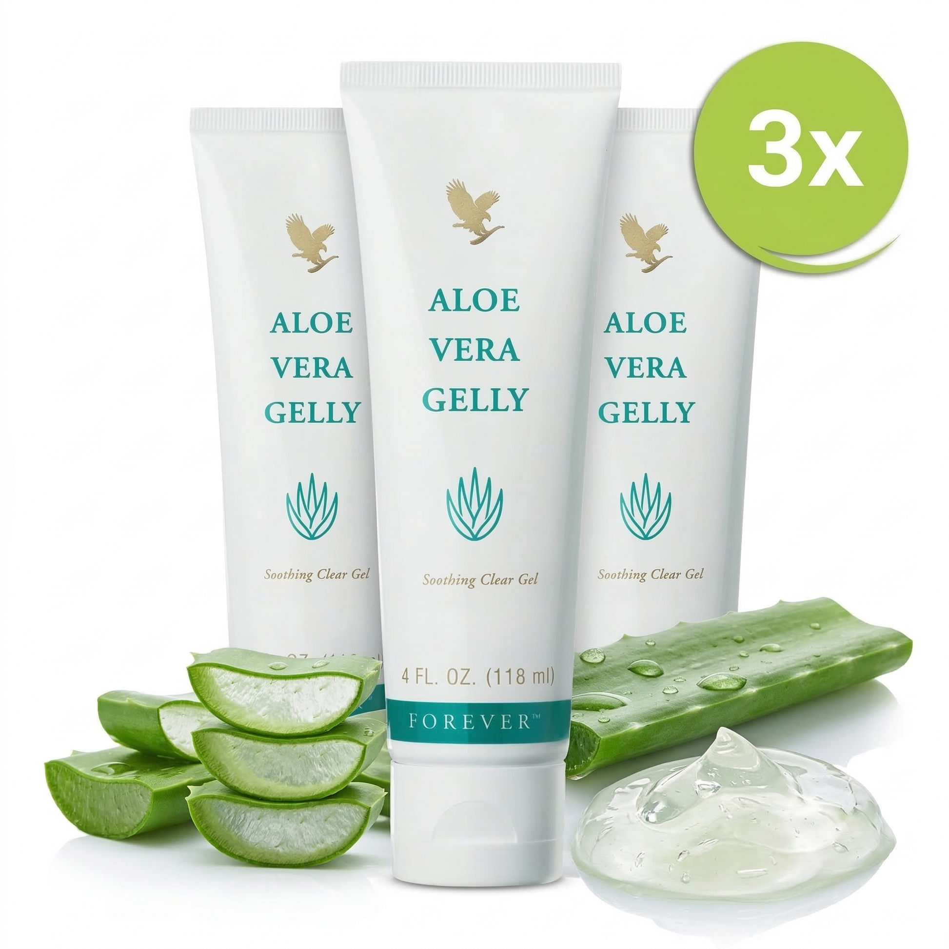 Bestes Aloe-Vera-Gel für Sonnenschutz im 3-Pack
