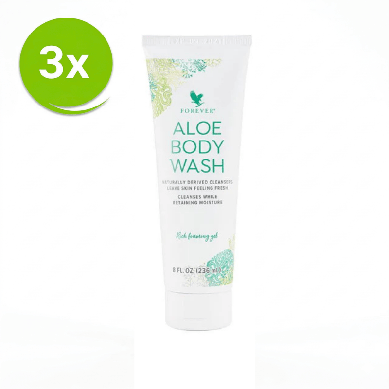 Forever Aloe Body Wash 3-Pack Vorteilspaket sulfatfreies Duschgel
