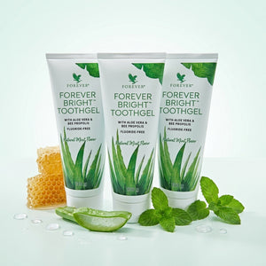 Forever Bright Toothgel 3-Pack met aloë vera voor milde mondverzorging