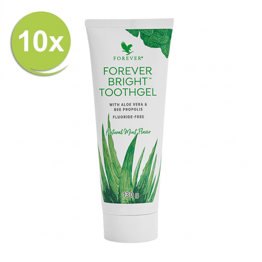 Aloe Vera tandpasta 10-pack met bijenpropolis 4everaloevera.nl