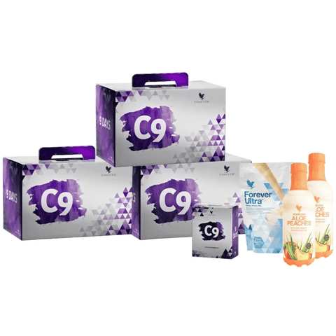 Forever C9 Aloe Peaches en Vanilla voordeelbundel 3-pack