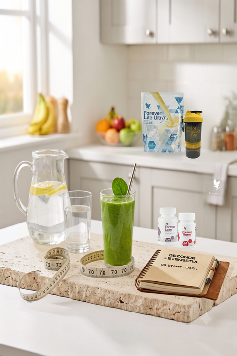Start jouw 9-daagse detox kuur met Forever C9 supplementen. Therm, Lean en Lite Ultra Vanilla