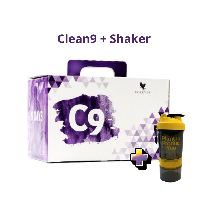 Forever C9 kuur of wel clean 9 inc shaker met 15% korting kopen op 4everaloevera.nl
