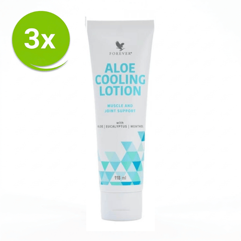 Forever Aloe Cooling Lotion 3 pack voordeelbundel met verkoelende werking